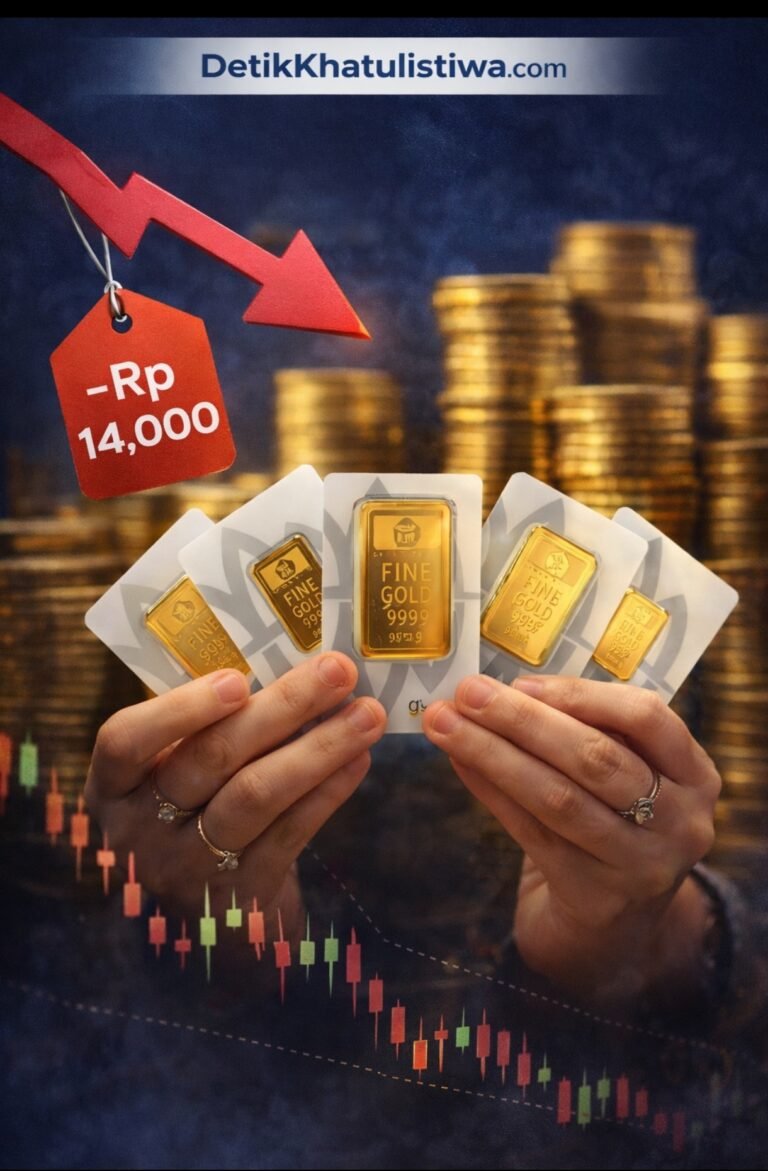 Harga Emas Antam Turun Rp14.000, Investor Wait and See: Saatnya Beli atau Tahan?