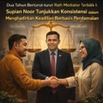 Dua Tahun Berturut-turut Raih Mediator Terbaik I, Supian Noor Tunjukkan Konsistensi dalam Menghadirkan Keadilan Berbasis Perdamaian
