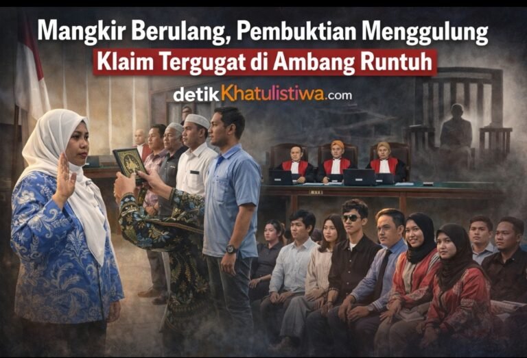 Mangkir Berulang, Pembuktian Menggulung: Klaim Tergugat di Ambang Runtuh dalam Perkara PKIS