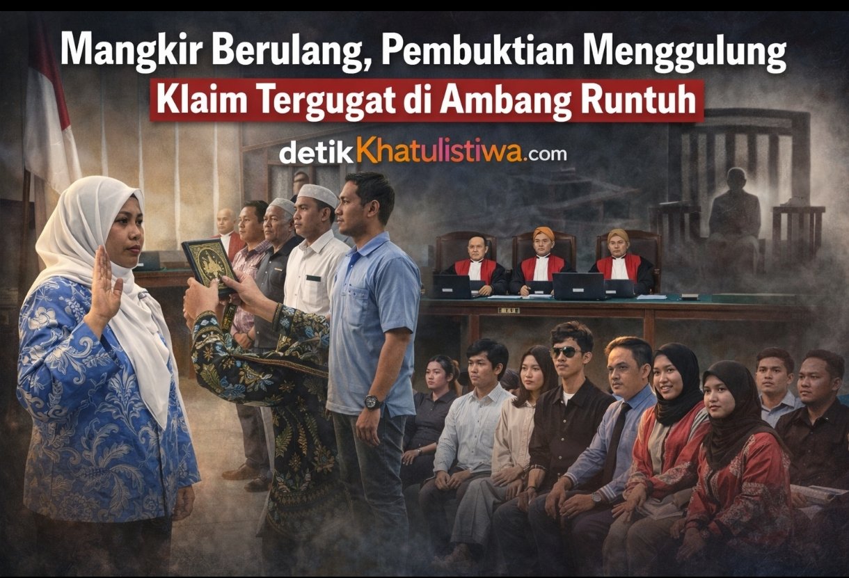 Mangkir Berulang, Pembuktian Menggulung: Klaim Tergugat di Ambang Runtuh dalam Perkara PKIS