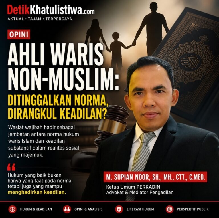 Ketika Perbedaan Agama Tak Lagi Menjadi Tembok: Wasiat Wajibah Menggugat Kekakuan Hukum Waris
