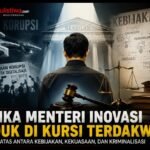 “Ketika Menteri Inovasi Duduk di Kursi Terdakwa: Menguji Batas antara Kebijakan, Kekuasaan, dan Kriminalisasi”