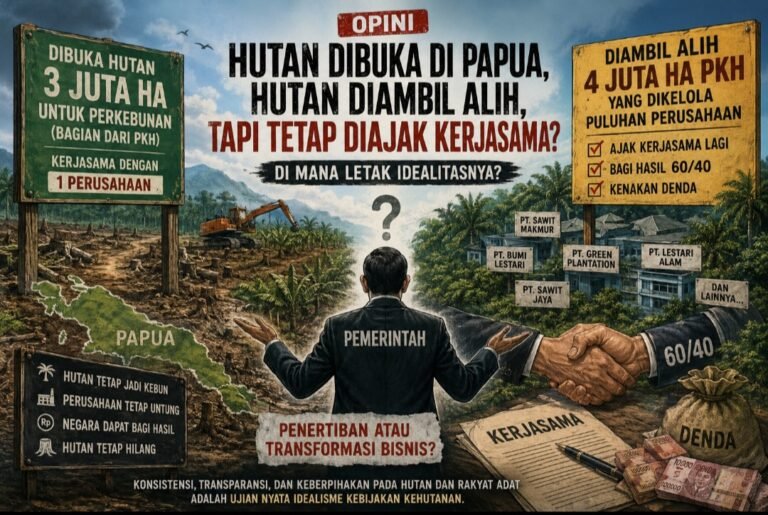“Paradoks Penertiban Kawasan Hutan: Ketika Negara Mengambil Alih, Namun Tetap Mengajak Berbisnis”