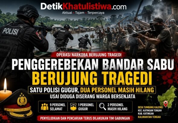 Penggerebekan Bandar Sabu Berujung Tragedi, Satu Polisi Gugur, Dua Personel Masih Hilang Usai Diduga Diserang Warga Bersenjata
