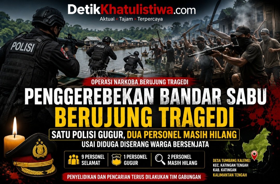Penggerebekan Bandar Sabu Berujung Tragedi, Satu Polisi Gugur, Dua Personel Masih Hilang Usai Diduga Diserang Warga Bersenjata