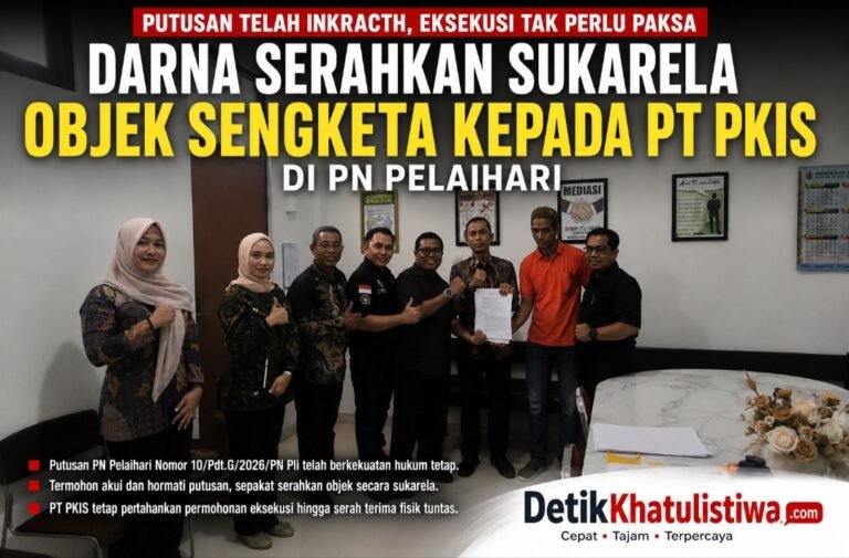 Darna Pilih Serahkan Sukarela Lahan kepada PT PKIS, Eksekusi Paksa PN Pelaihari Tak Jadi Ditempuh