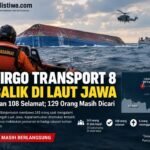 KM Virgo Transport 8 Terbalik di Laut Jawa, 6 Tewas dan 108 Selamat; 129 Orang Masih Dicari