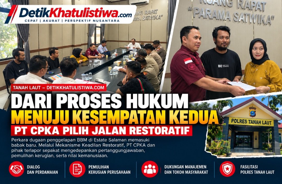 Saat Hukum Bertemu Kemanusiaan, PT CPKA Beri Kesempatan Kedua Lewat Keadilan Restoratif